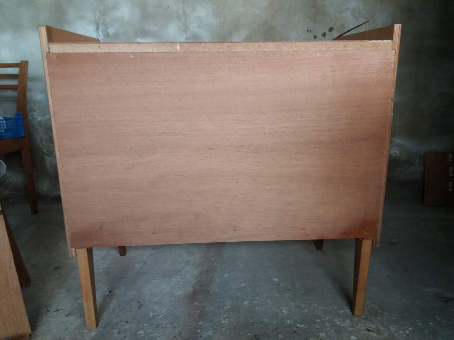 Chest of drawers vintage rattan feet compass