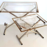 Vintage plexiglass side tables 1970