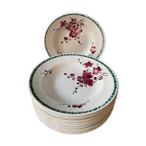lot de 12 assiettes creuses
