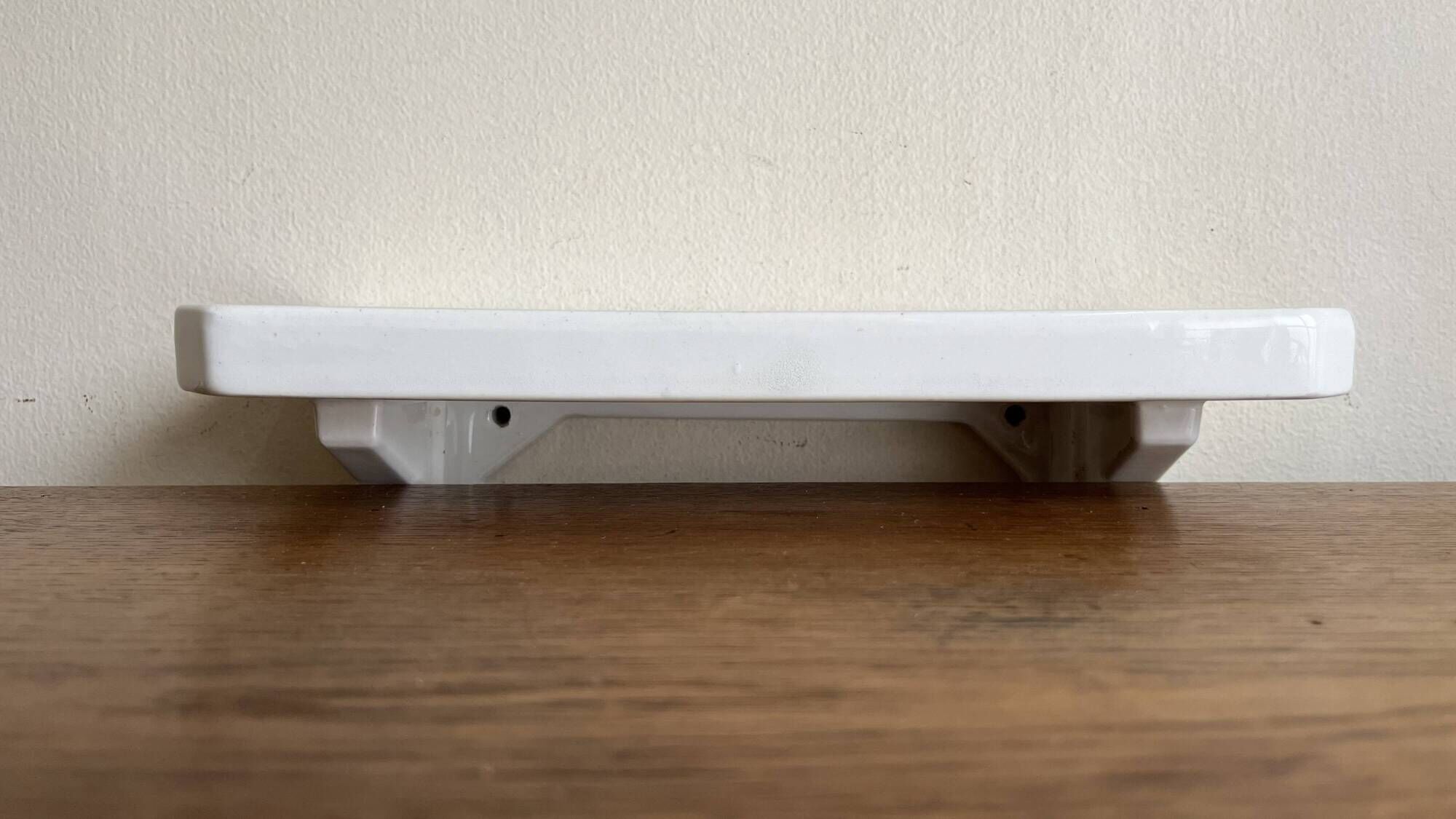 XS shelf tablet in white porcelain 1950 L30cm