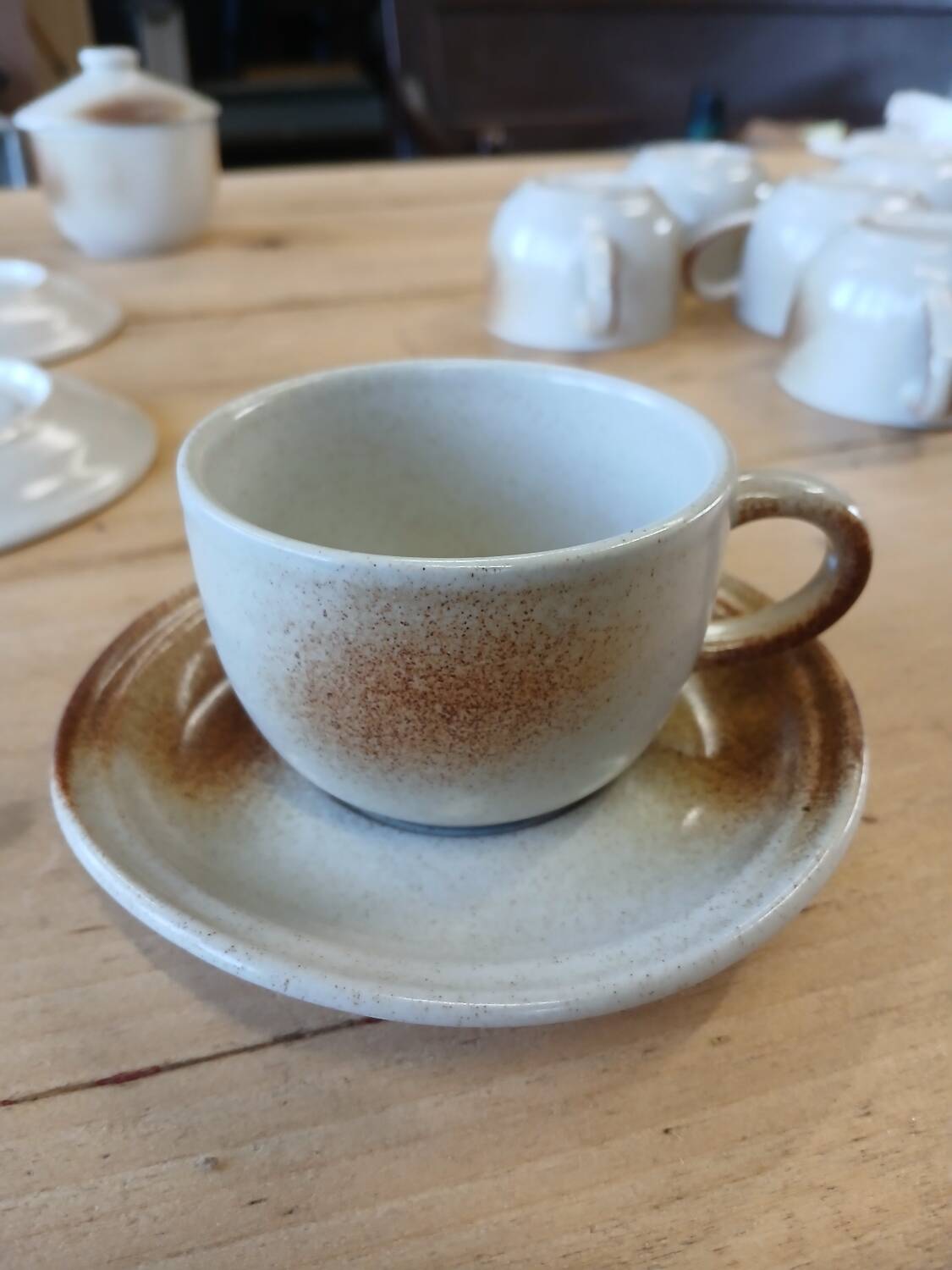 Antique stoneware coffee service