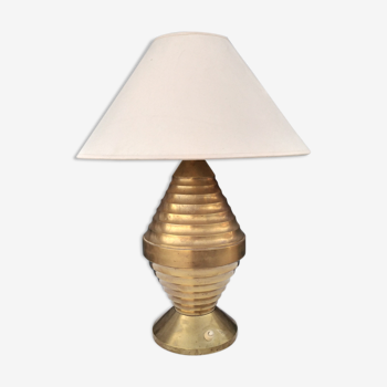 Art deco brass lamp