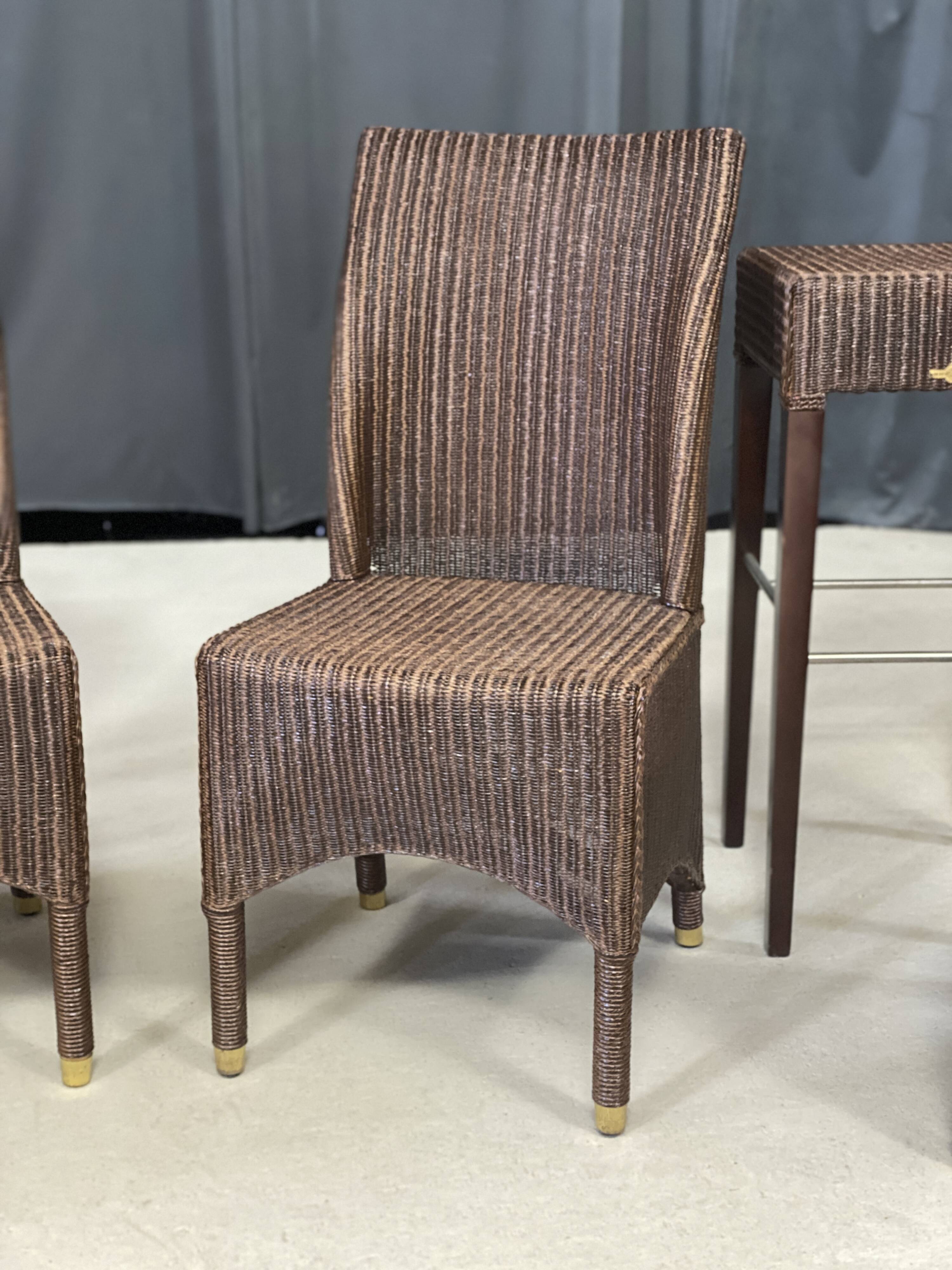 Vincent Sheppard wicker dining set, 8 pieces