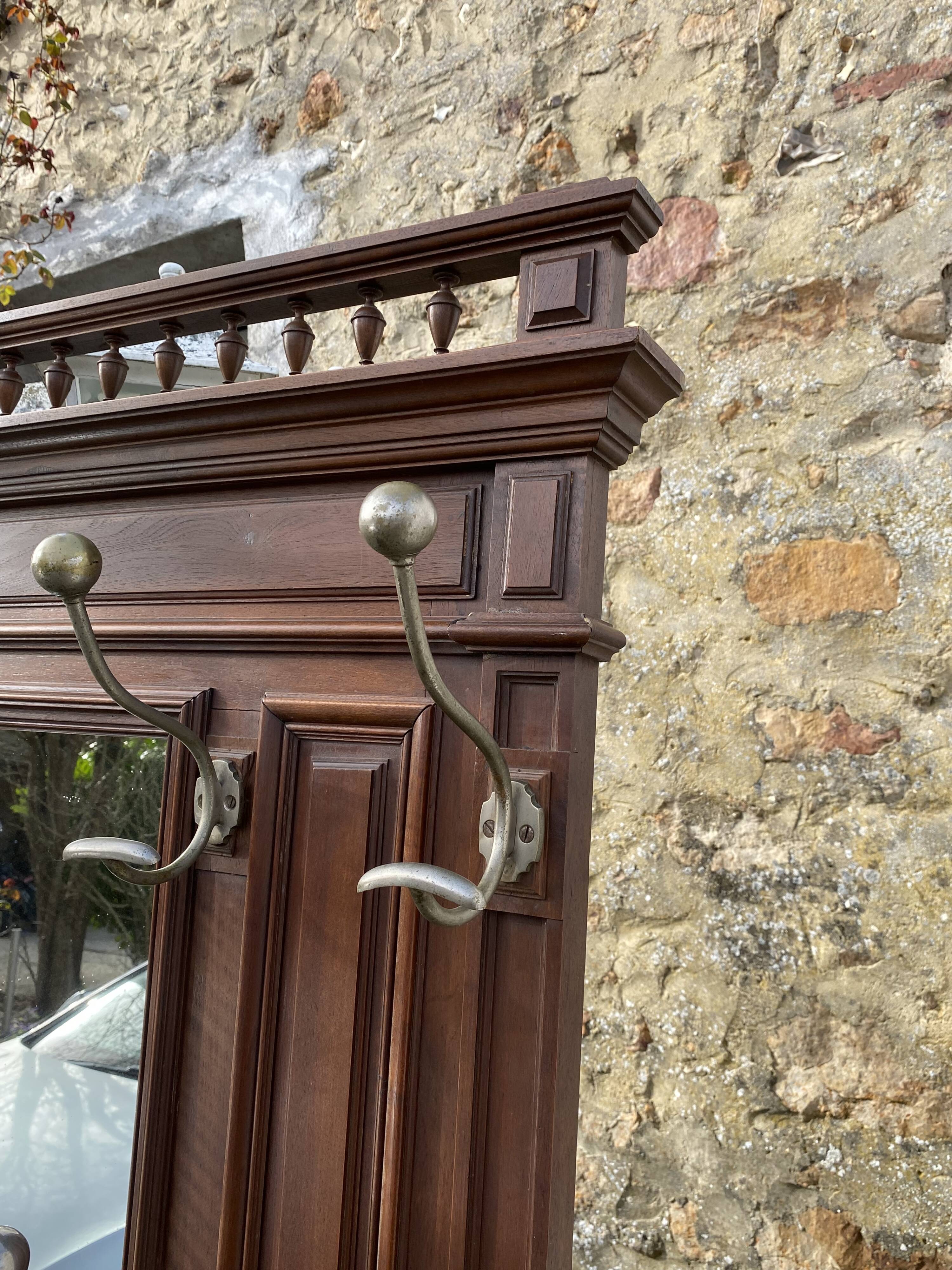 Wall coat rack entrance 218x112cm from the 1920s 1930s