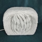 Lamp in stone of the gard carved brutalist form signed, circa 1970 dlg tormos