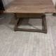 19th-century antique merchant's payment table made of solid wood.