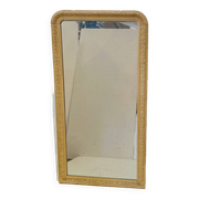Louis Philippe mirror in wood and patinated stucco, 19th century.