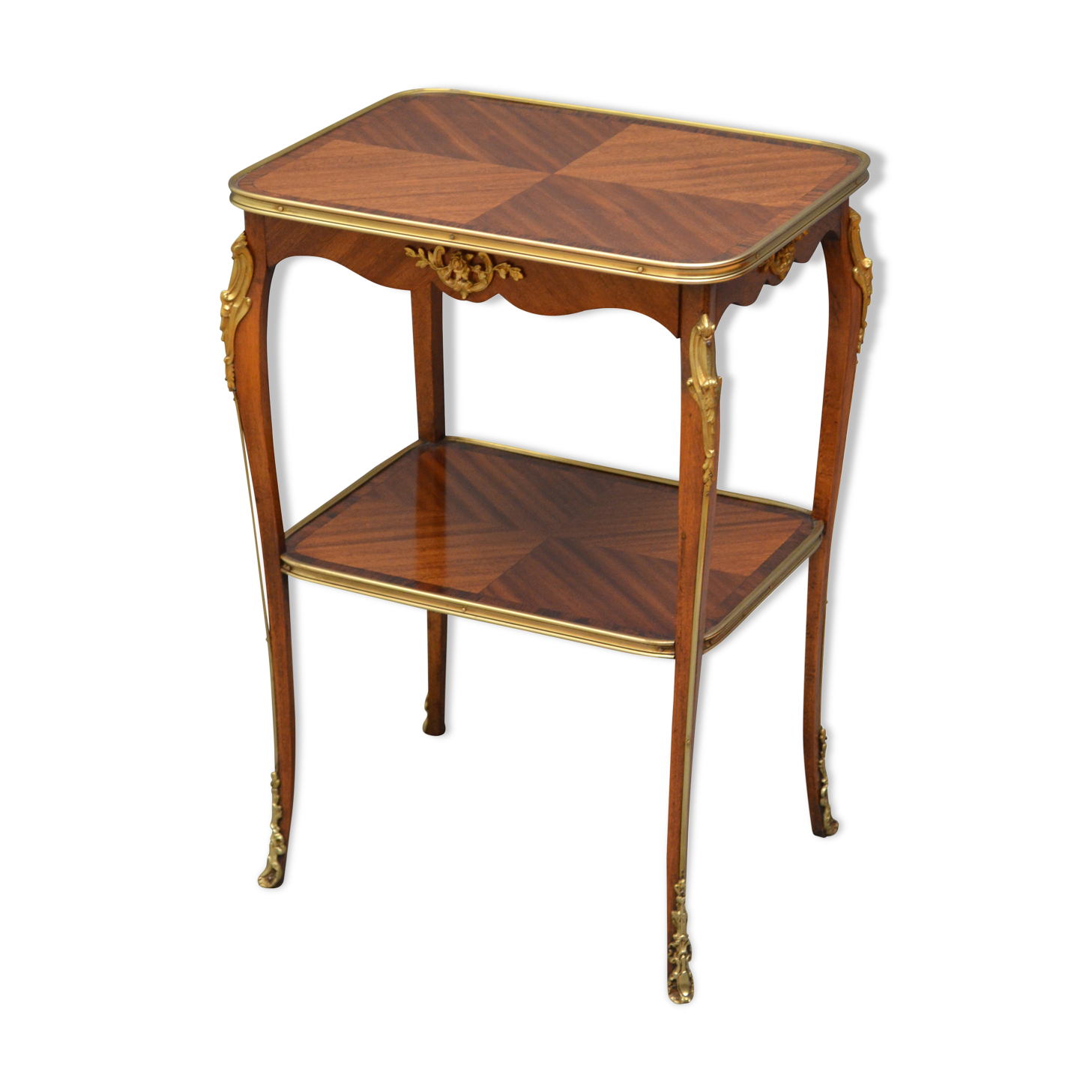 Mahogany and rosewood table