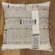 Old canvas cushion woven kilim style, patched