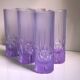 6 Italian Space Age Longdrink Glasses - Alexandrite 1970s