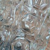 Glass vase, "octagons" pattern