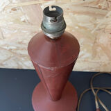 Conical lamp foot in bayonet leather