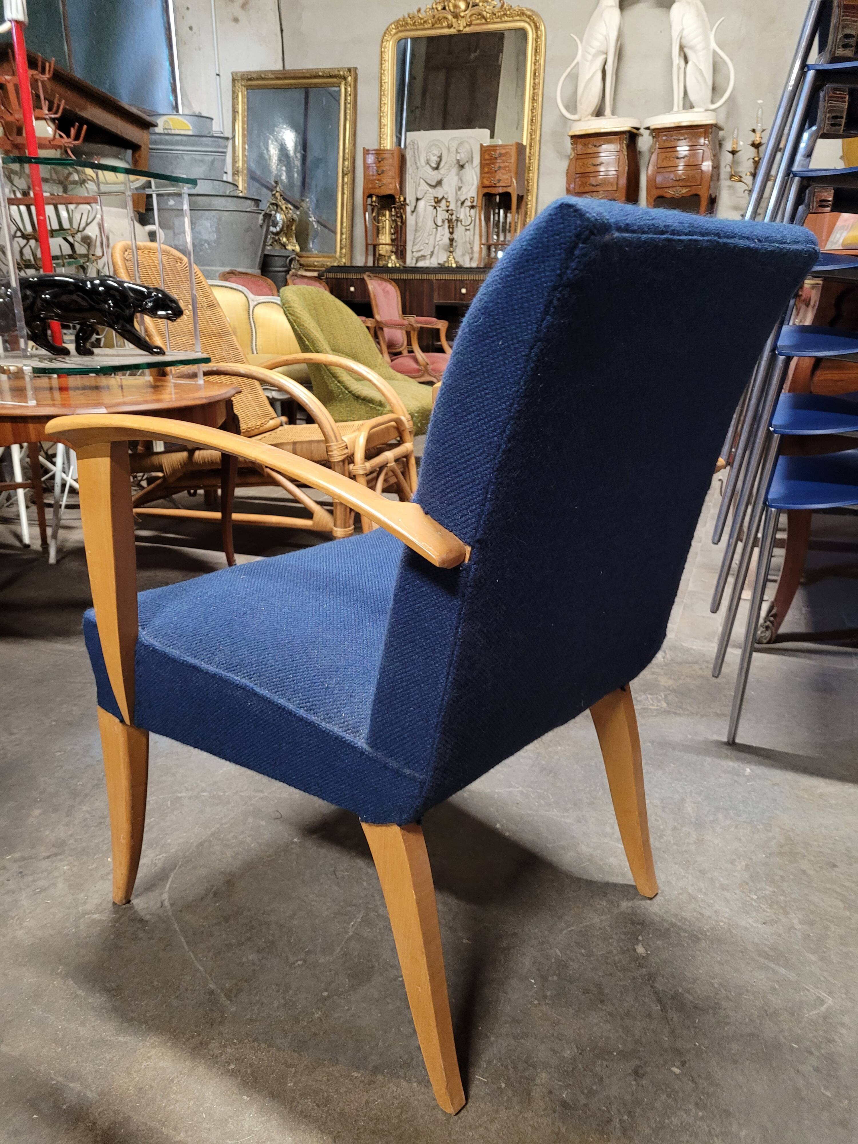 Fauteuil bridge époque art déco 1930