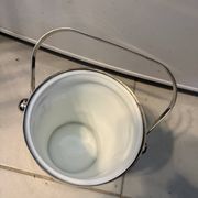 Seau à glace en métal argenté