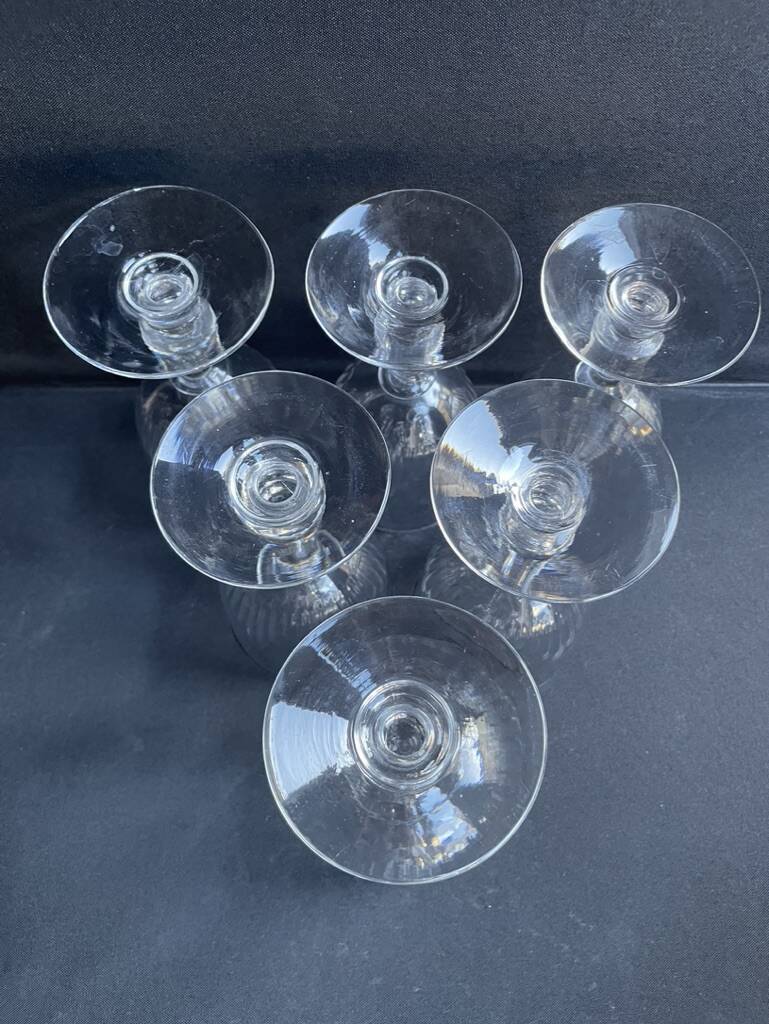 6 baccarat water glasses – art nouveau
