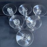 6 baccarat water glasses – art nouveau