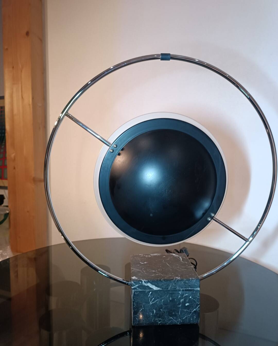 Saturn lamp by LG for Maison Lucien Gau, 1980