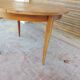 Scandinavian design teak table with extension cord