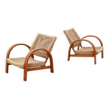 French Rope Easy Chairs, Art Deco 1940's