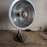 Cobra parabolic lamp with enameled cast iron base, Art Nouveau.