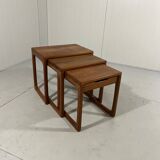 BR Gelsted teak nesting tables with drawer Denmark
