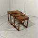 BR Gelsted teak nesting tables with drawer Denmark