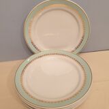 Suite of 5 Lunéville plates