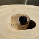 Set of 3 fossilized wooden coasters (clear)