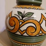 Round vase, signed Henriot Quimper, 1950s
