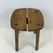 Wooden stool — Pierre Gautier-Delaye, France, 1960s