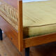 Daybed vintage 1960 chêne et rotin