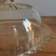 Glass arcopal cake dish with bell
