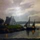 Oil painting.st Breton marine signed (reney 1890/1959)