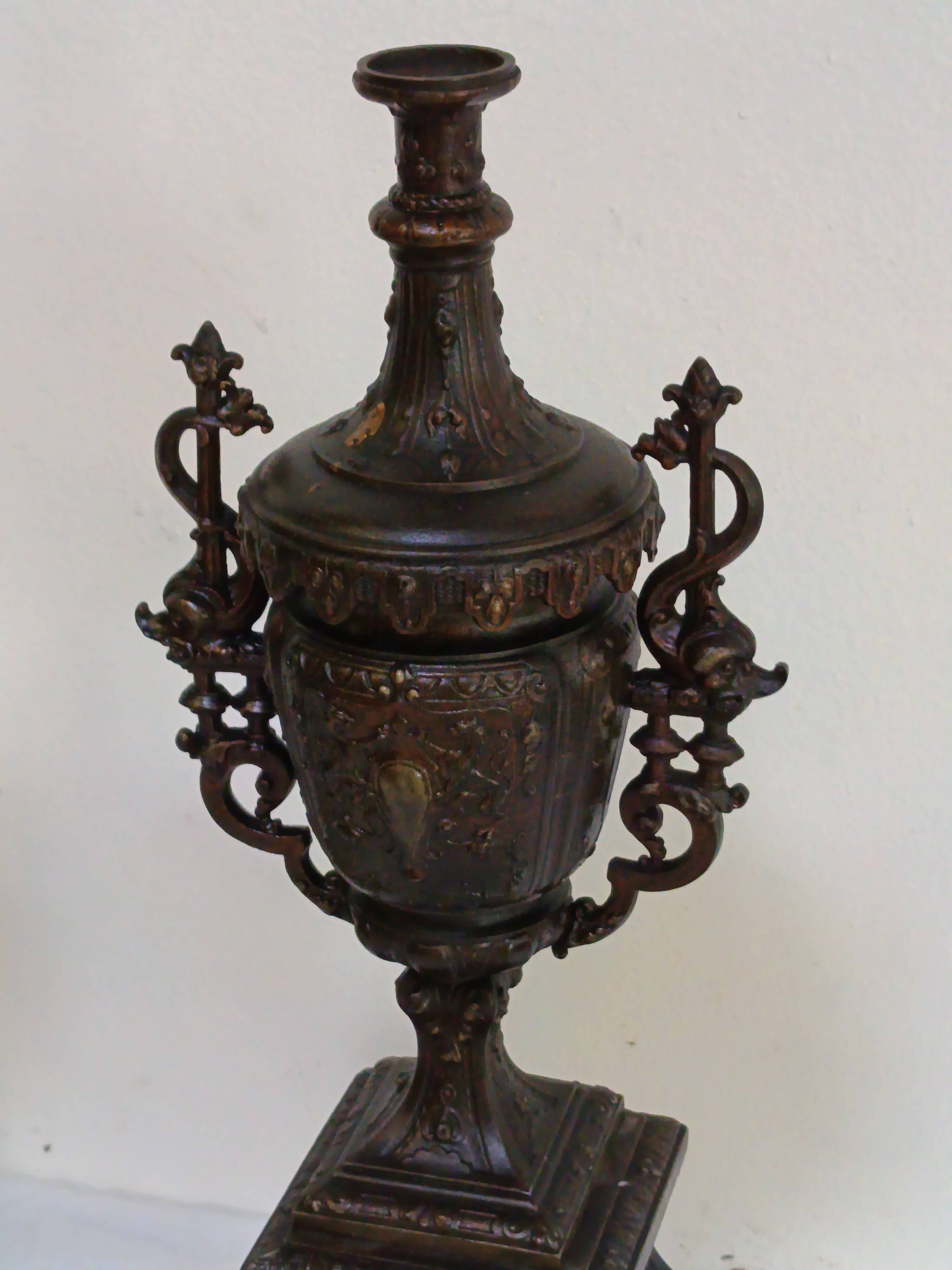 large pair of candlesticks