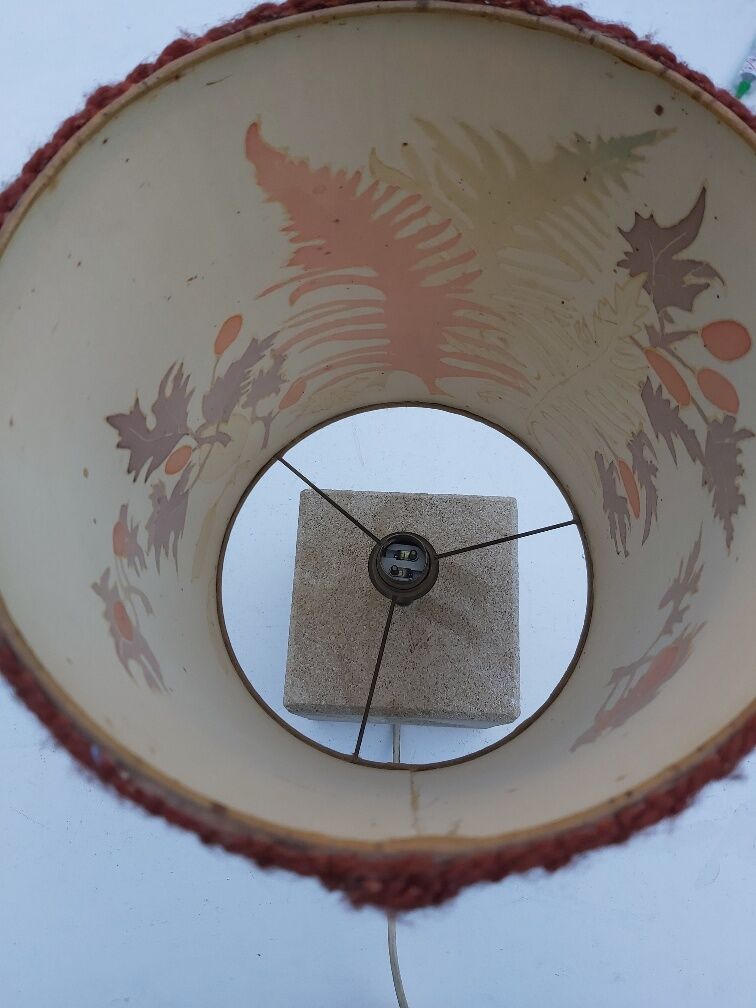 Vintage stone lamp 70s