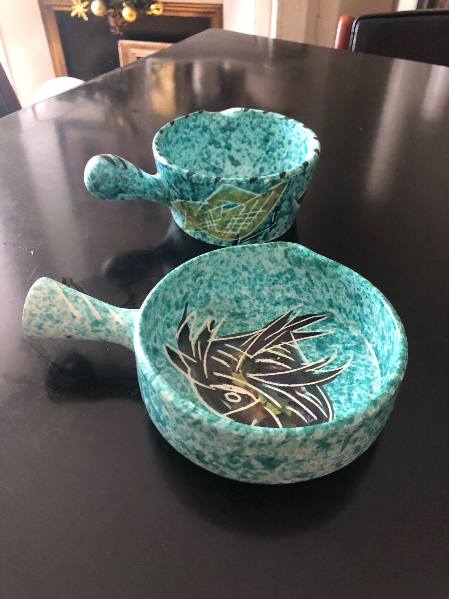 Borty vallauris fish-decorated ceramics