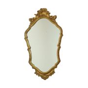 Classic Gold Leaf Mirror Crested Mirror Baroque Deknudt