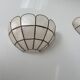 Paire d’applique vintage en nacre, France 1970