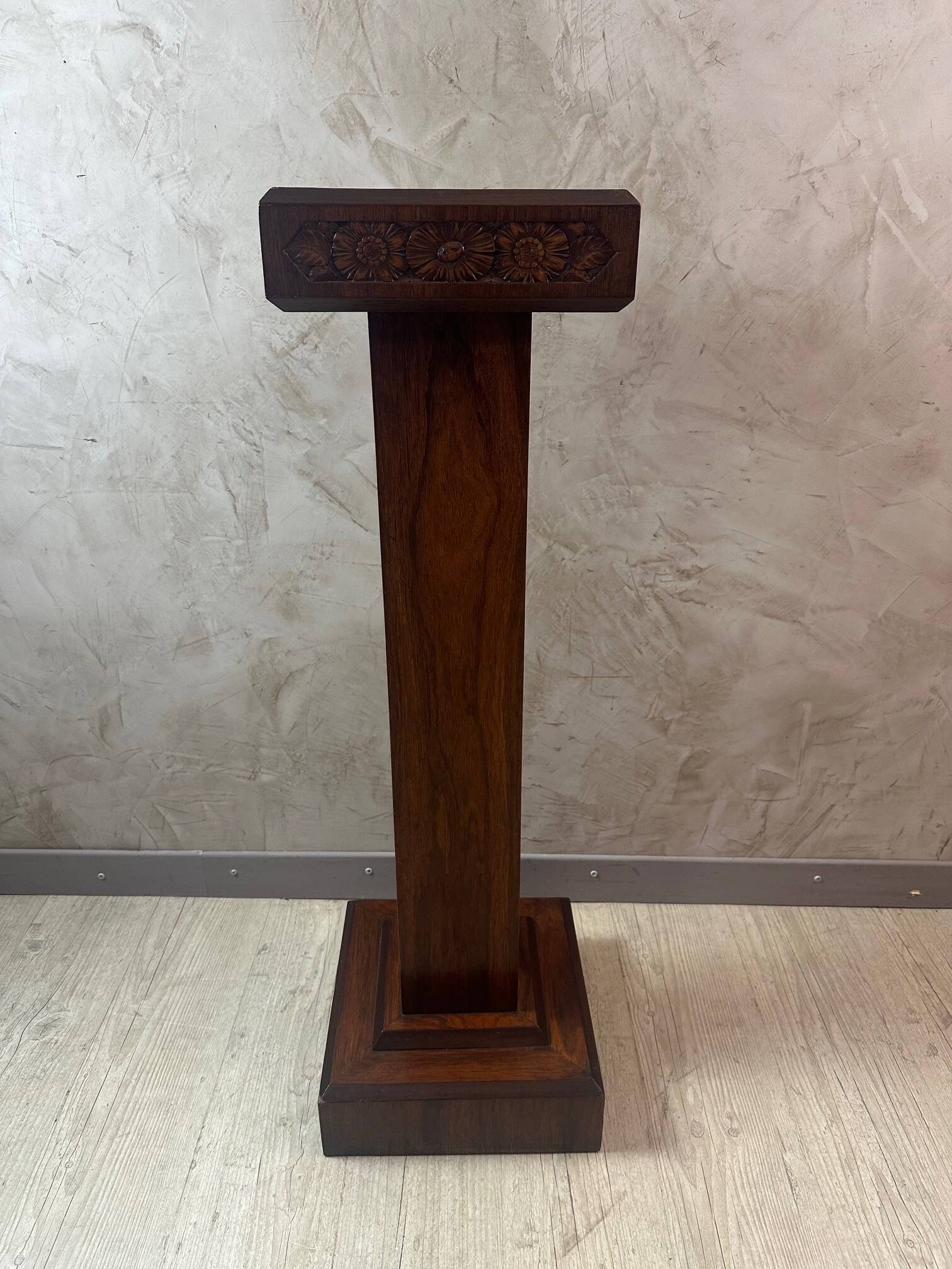 Art Deco Walnut Bench