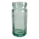 Vintage faceted glass jar vase