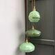 Suspension cascade three lights grlobes vintage