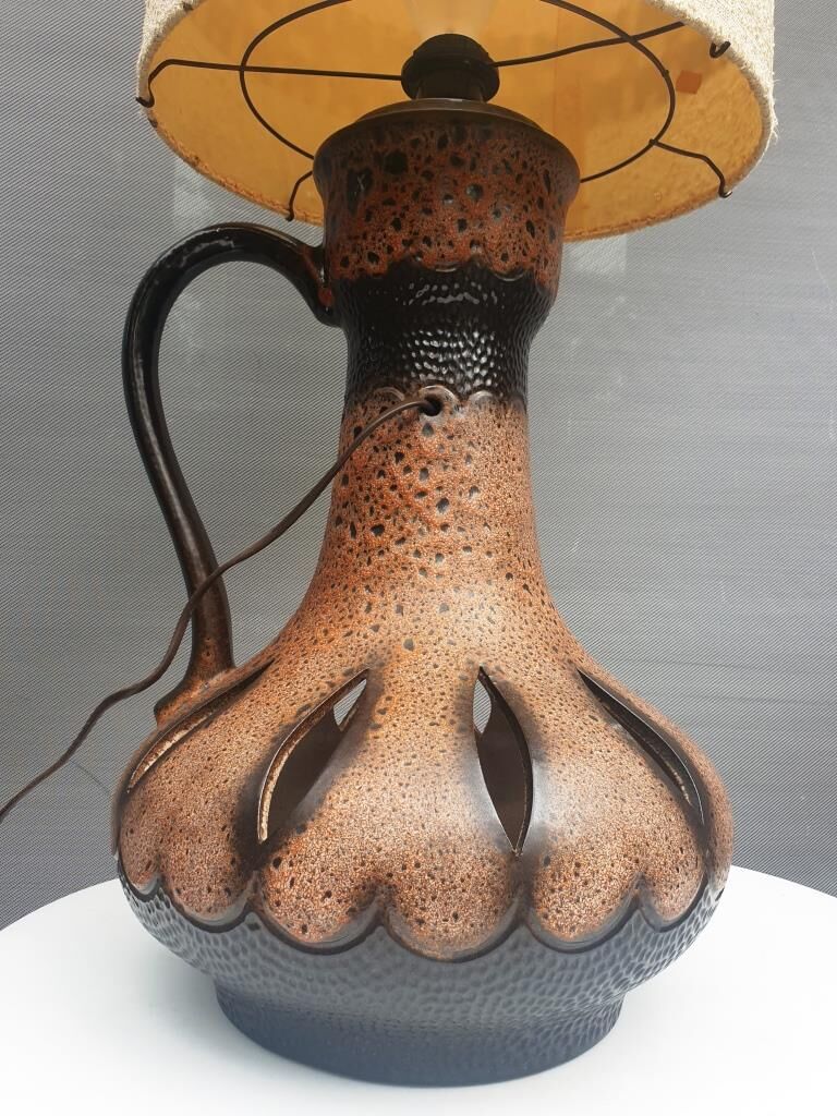 Ceramic floor floor lamp Danish Design 1970