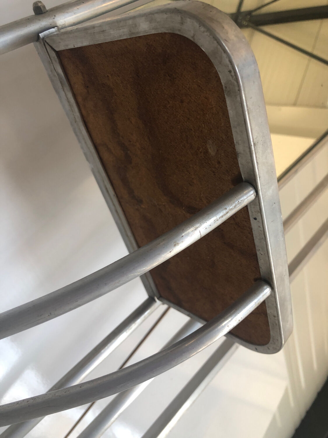 Vintage aluminum coat rack