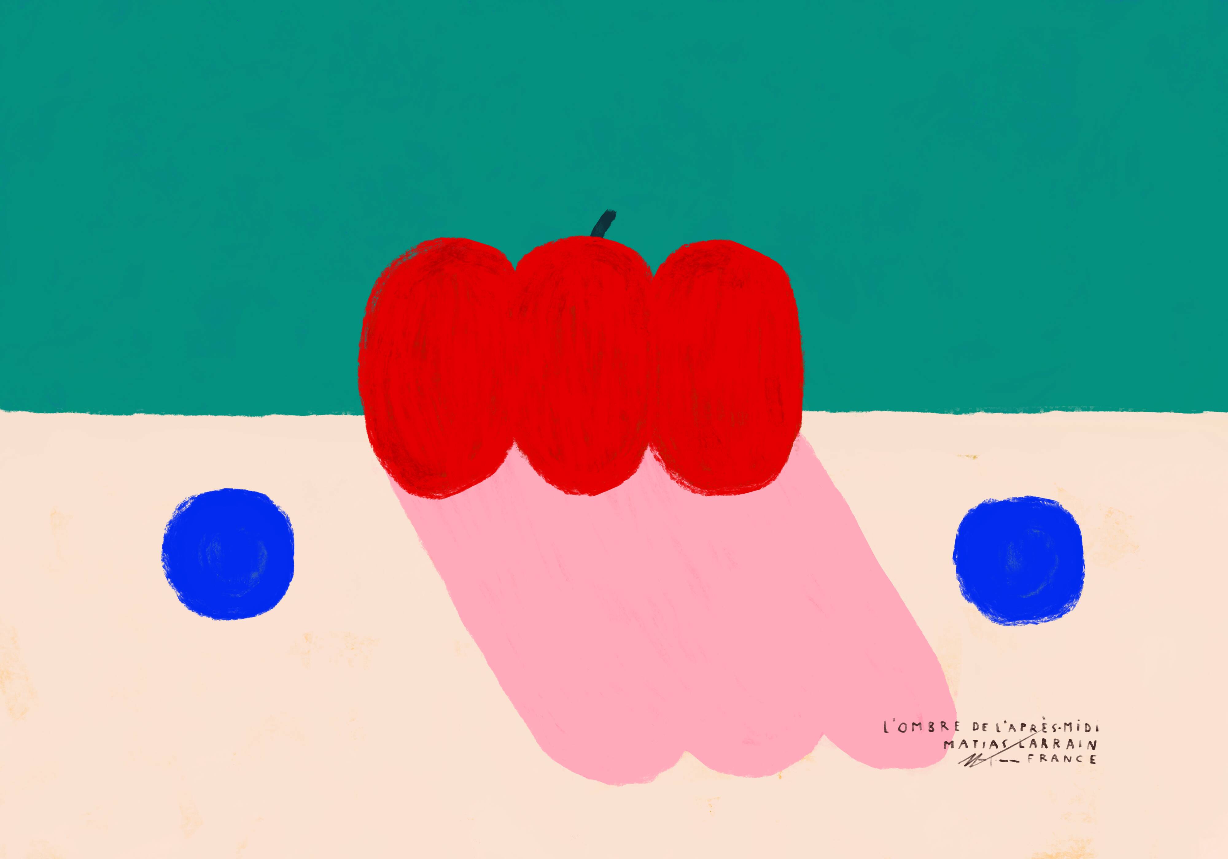 The shadow of the afternoon - wall poster 70x50cm