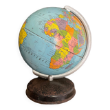 Globe terrestre métal