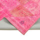 Handwoven oriental vintage 203 cm x 300 cm pink patchwork carpet