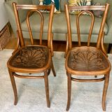 Pair of Bauman bistro chairs - Art Nouveau