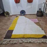 Handmade wool Berber rug 252x155 cm