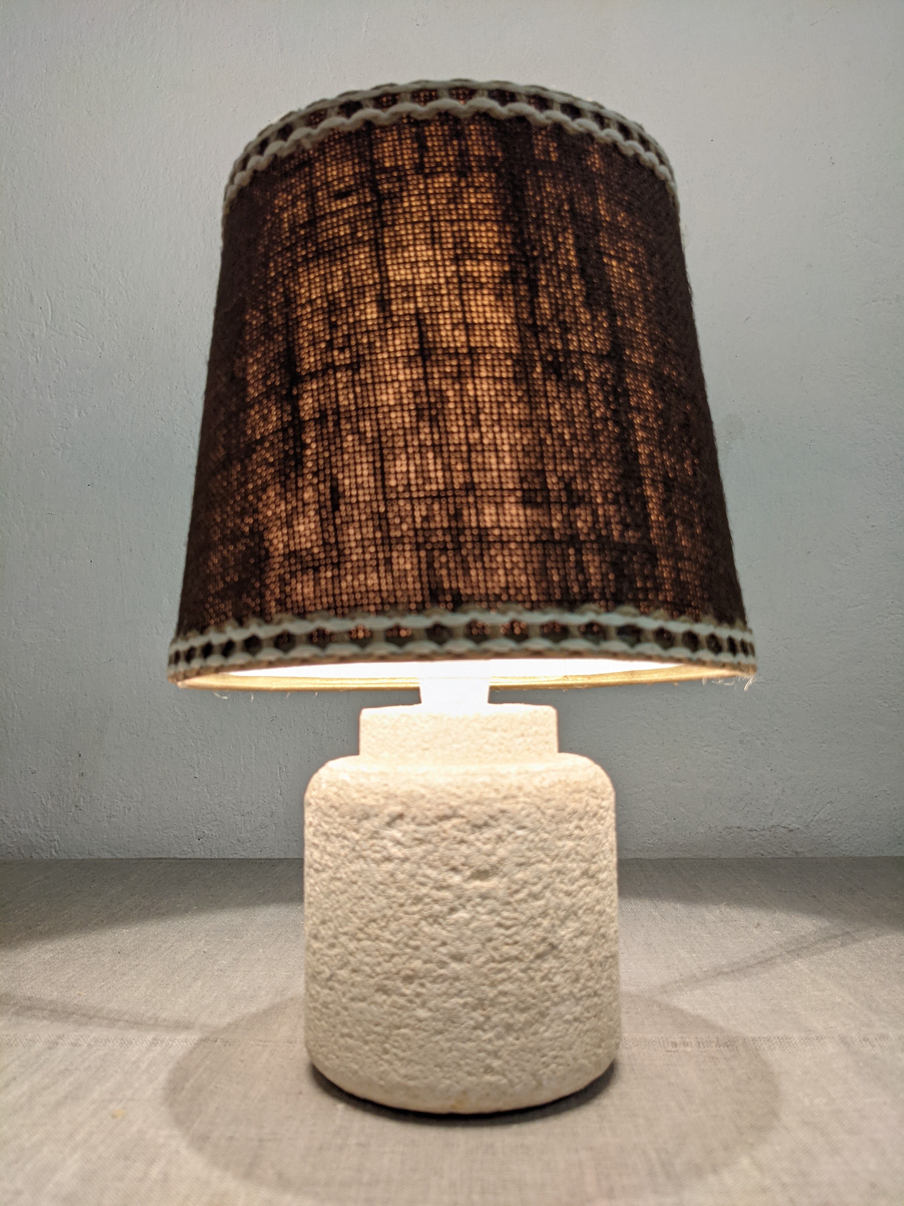 Lampe de chevet vintage en travertin