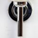 Pair of chrome wall lights
